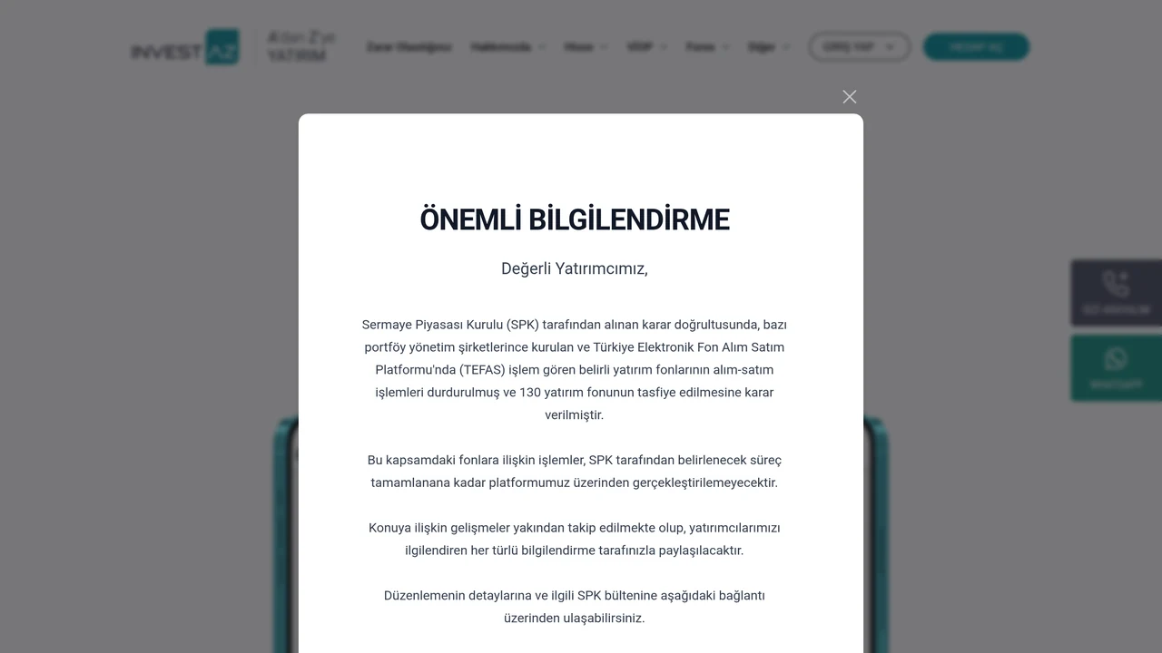 InvestAZ İncelemesi